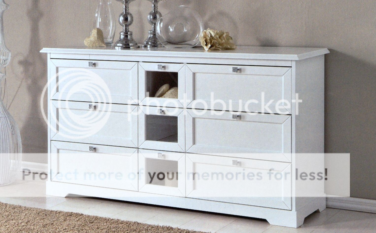 Mobile credenza madia 9 cassetti in legno laccata bianca x ... Madia bianca