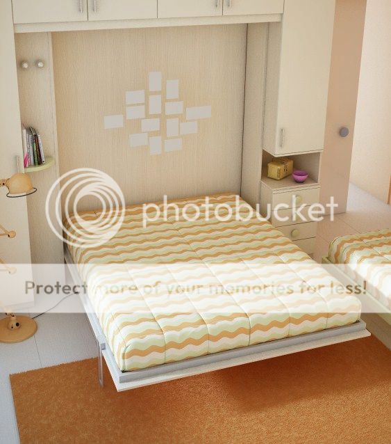 Mobile con letto matrimoniale 160x190 a scomparsa con pistoni a ... Misure armadio matrimoniali