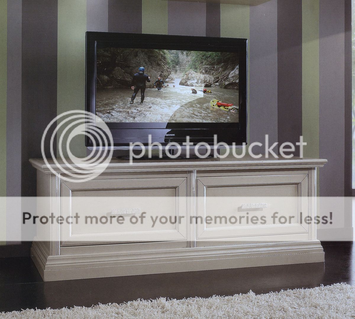 Mobile base porta tv plasma in legno laccato 2 cassettoni x sala ...