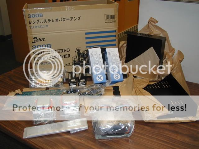 Unpacking, everything neatly packaged and protected.